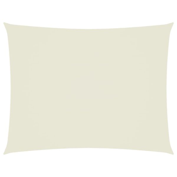 vidaXL Zonnescherm rechthoekig 5x7 m oxford stof crèmekleurig