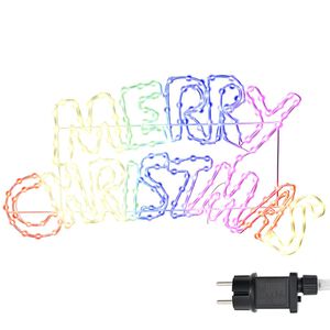 vidaXL Kerstbord met 240 LED Multikleur 100 x 50 cm PVC