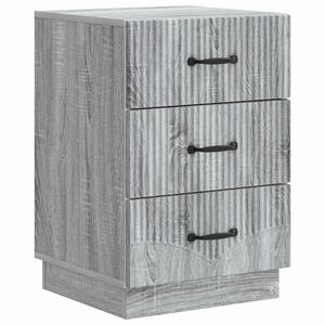 vidaXL Nachtkastje Grijs sonoma 43 x 41 x 63,5 cm Bewerkt hout