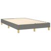 vidaXL Boxspring met matras en LED stof donkergrijs 120x190 cm