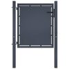 vidaXL Tuinpoort staal 100x75 cm antraciet