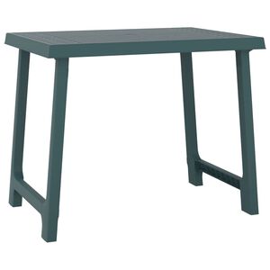 vidaXL Campingtafel hout-look 79x56x64 cm PP groen