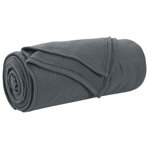 vidaXL plaid Donkergrijs 270 x 240 cm 0.86 kg Fleece