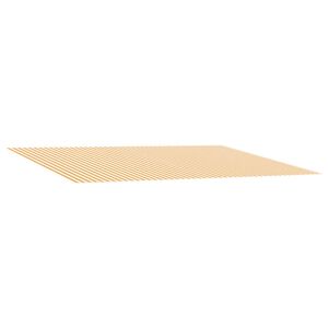 vidaXL Vervangingsdoek voor zonnescherm Geel en Wit 450 &times; 300 cm
