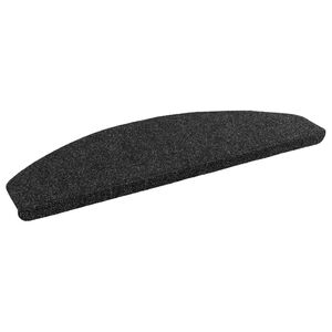 vidaXL Zelfklevende Trapmatten 15 st 80 x 28 x 3,5 cm Zwart