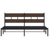 vidaXL Bedframe met hoofdbord zonder matras bruin eiken 190x200 cm