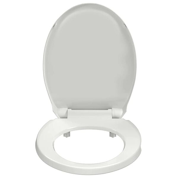 vidaXL Toiletbril soft-close ovaal wit