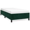 vidaXL Bedframe zonder matras 90x200 cm fluweel donkergroen