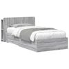 vidaXL Bedframe met opslag Grijs Sonoma 75 x 190 cm Bewerkt hout
