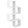 vidaXL Wandplank Wit 39 x 15 x 76 cm