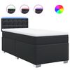 vidaXL Boxspring met matras kunstleer zwart 90x200 cm