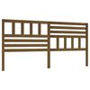 vidaXL Hoofdbord 206x4x100 cm massief grenenhout honingbruin