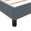 vidaXL Boxspring met matras fluweel donkergrijs 90x220 cm