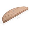 vidaXL Trapmatten 15 st 65x21x4 cm bruin