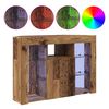 vidaXL Hoek LED TV Kast Oudhout 100x40x68cm Bewerkt hout