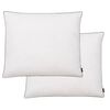 vidaXL Kussens 2 st licht 70x60 cm dons-/verenvulling wit