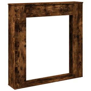 vidaXL Haardombouw 100x20x100 cm bewerkt hout gerookt eikenkleurig