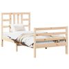 vidaXL Bedframe met hoofdbord massief hout