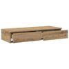 vidaXL Bedlades Artisan Eiken 75 x 36,5 x 16,5 cm Bewerkt hout