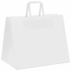 vidaXL Papieren zakken 250 st met hengsels 32x22x24 cm wit