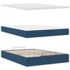 vidaXL Ottoman bed met matras 140x200cm stof blauw