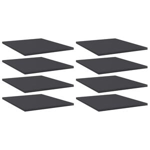 vidaXL Wandschappen 8 st 40x50x1,5 cm bewerkt hout grijs
