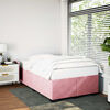 vidaXL Bedframe fluweel roze 120x200 cm