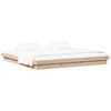 vidaXL Bedframe Naturel 200 x 200 cm Massief grenenhout