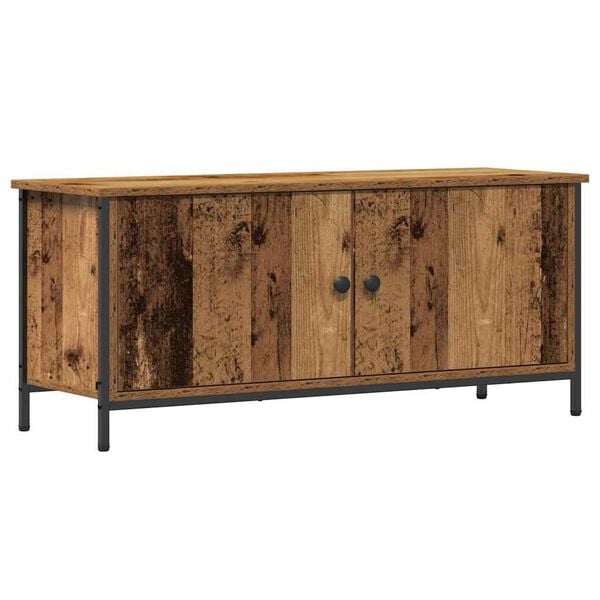 vidaXL TV-kast Oud Hout 100 x 35 x 45 cm Bewerkt hout