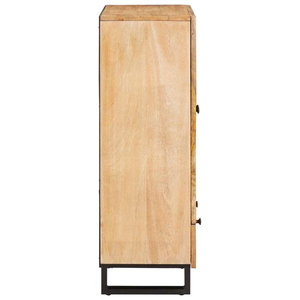 vidaXL Hoge kast met lade Bruin 40 x 33 x 110 cm Massief Mango Hout
