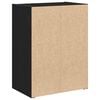 vidaXL Boekenkast 40x24x52 cm bewerkt hout zwart eikenkleurig
