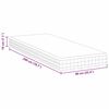 vidaXL Matras Wit en Grijs 90 x 200 cm Bonell Veer