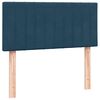 vidaXL Boxspring met matras fluweel donkerblauw 80x210 cm