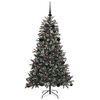 vidaXL Kunstkerstboom met 150 LED Groen 150 cm PVC en Plastic en Staal