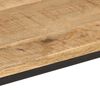 vidaXL Wandtafel 90x30x75 cm massief ruw mangohout en ijzer
