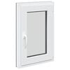 vidaXL Kelderraam RISOR 50 x 75 cm PVC en glas Antracietkleurig