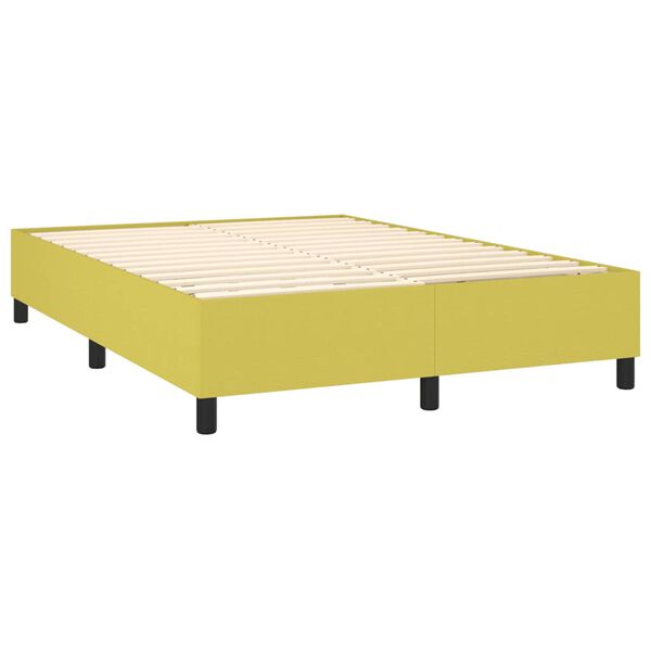 vidaXL Boxspring bed 140x190 cm stof groen