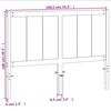 vidaXL Hoofdbord 135 cm massief grenenhout wasbruin