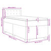 vidaXL Boxspring met matras stof cr&egrave;mekleurig 100x200 cm