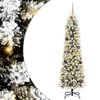 vidaXL Kunstkerstboom Wit 180 cm PVC en Metaal en Plastic