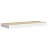 vidaXL Wandschappen zwevend 4 st 60x23,5x3,8 cm MDF eikenkleurig wit