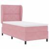 vidaXL Boxspringbed met matras Roze 200 x 90 cm Polyester