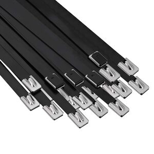 vidaXL Kabelbinders 50 st 7,9 x 300 mm Zwart