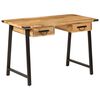vidaXL Bureau met lades 105x55x70 cm massief mangohout en ijzer