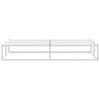 vidaXL Bedframe zonder matras 200x200 cm wit