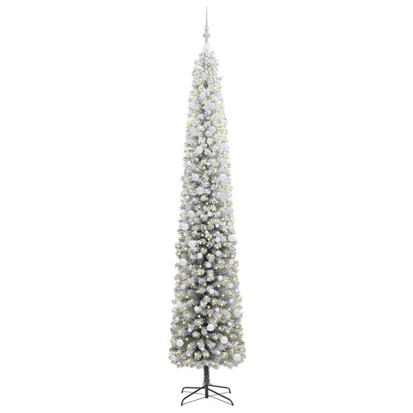 vidaXL Kunstkerstboom Groen 300 cm PVC en Staal en Kunststof