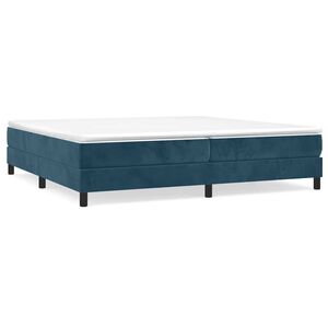 vidaXL Boxspring bed 200x200 cm fluweel donkerblauw