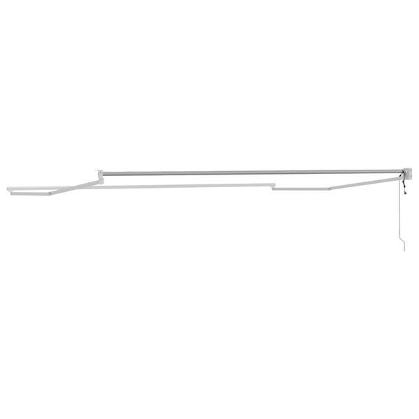 vidaXL Elektrisch uitschuifbaar zonnescherm frame Wit 4 x 2 m