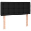 vidaXL Boxspring met matras stof zwart 80x200 cm