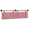 vidaXL Hangend hoofdbord Roze Fluweel